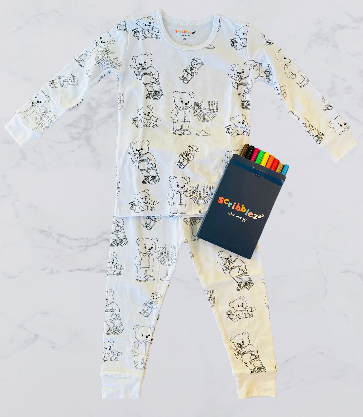 **BOY**Bear Color Your Own Pajamas